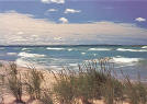 The waves of Lake Michigan, Sleeping Bear Dunes, Michigan
